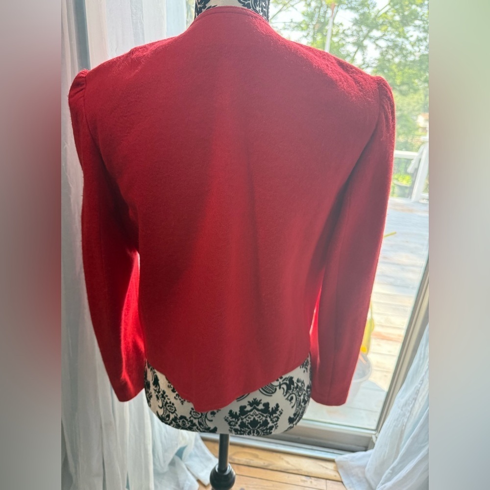 Vintage Bobbie Brooks Red Cropped Blazer Jacket Size 11/12 – Union Made (ILGWU) - Picture 2 of 7